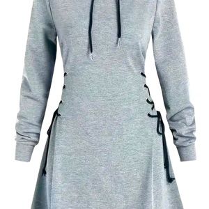 Sexy hooded dress